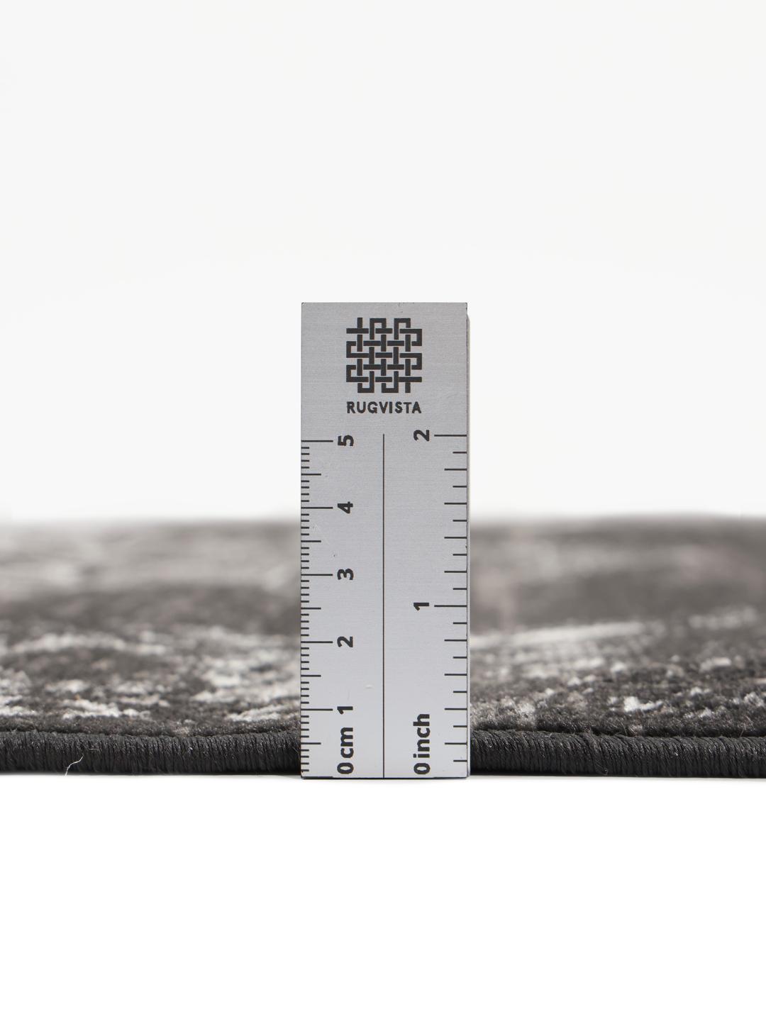 Sandro 23 - Rond Hoogpolig vloerkleed in Wolf Grey