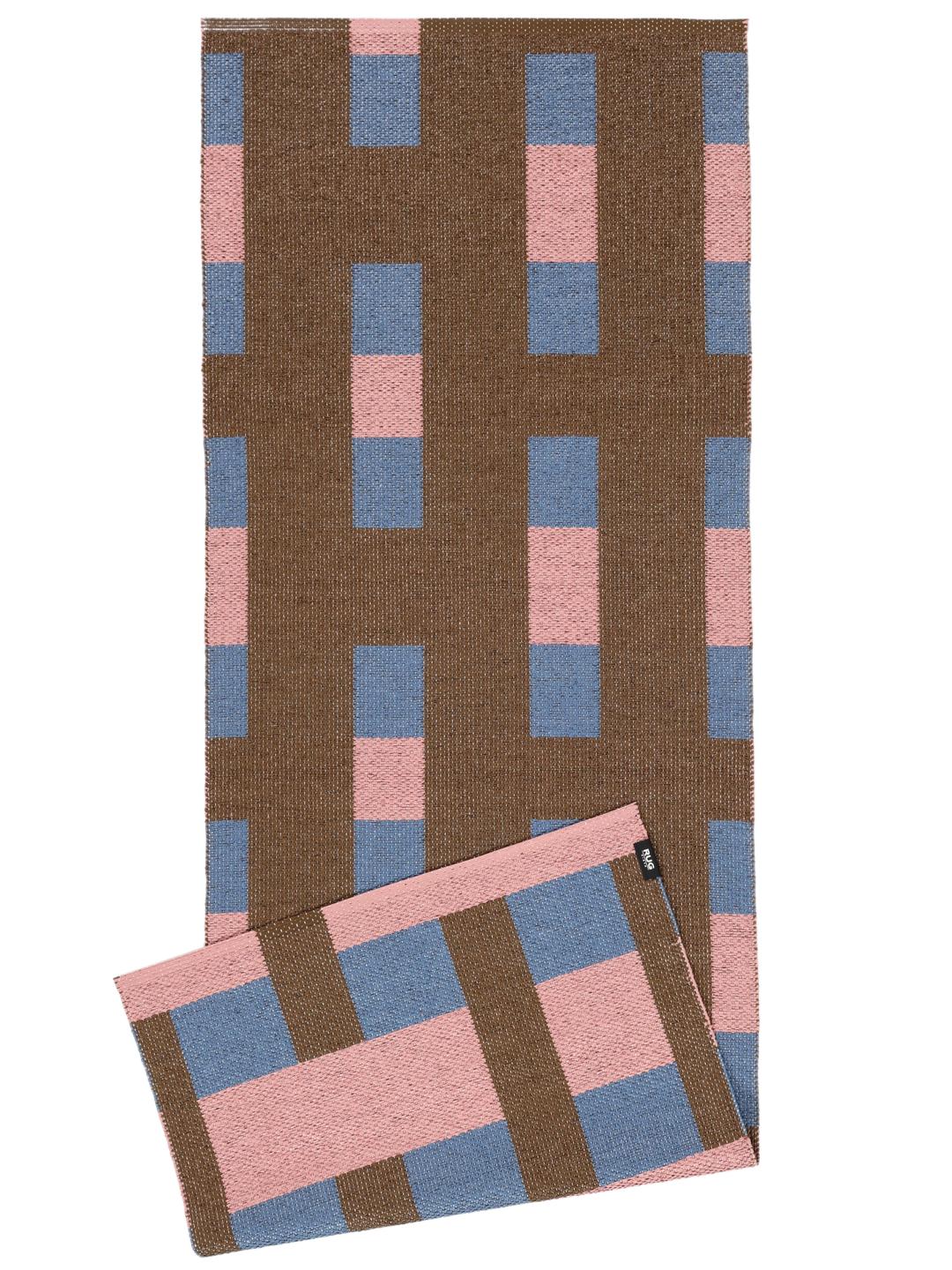 Checkson - Roze / Multicolor - 70 x 200 cm