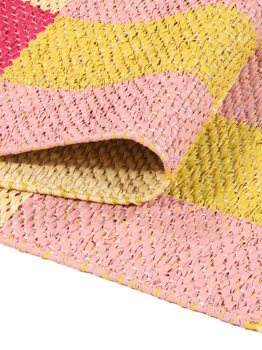Favola Pink Yellow Runner Rug - Rugvista