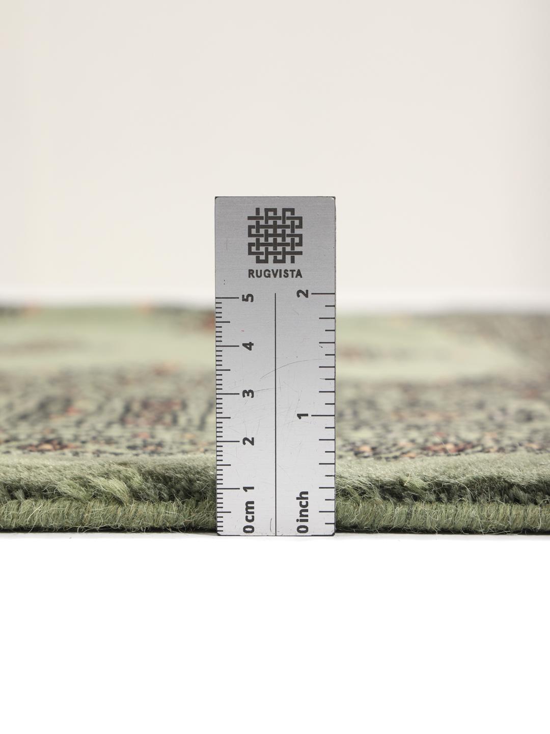 Pakistan Bokhara 3ply - Dark green / Black - 140 x 210 cm