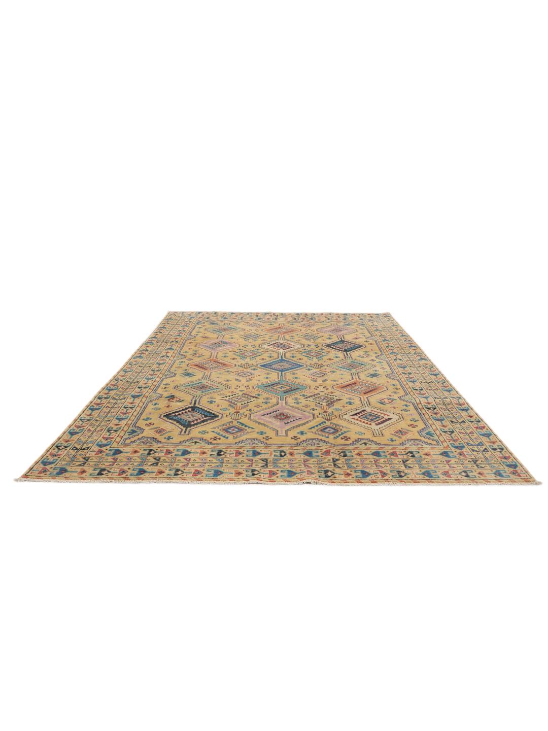 Kazak Fine - Orange / Brown - 201 x 308 cm