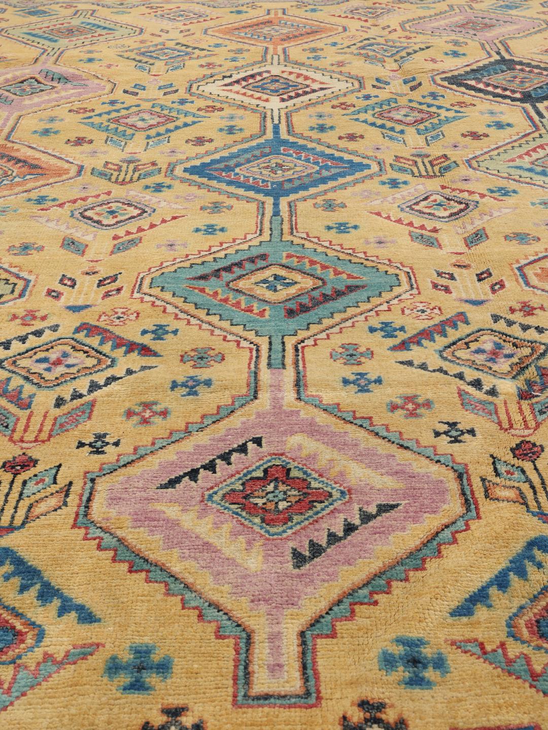 Kazak Fine - Orange / Brown - 201 x 308 cm