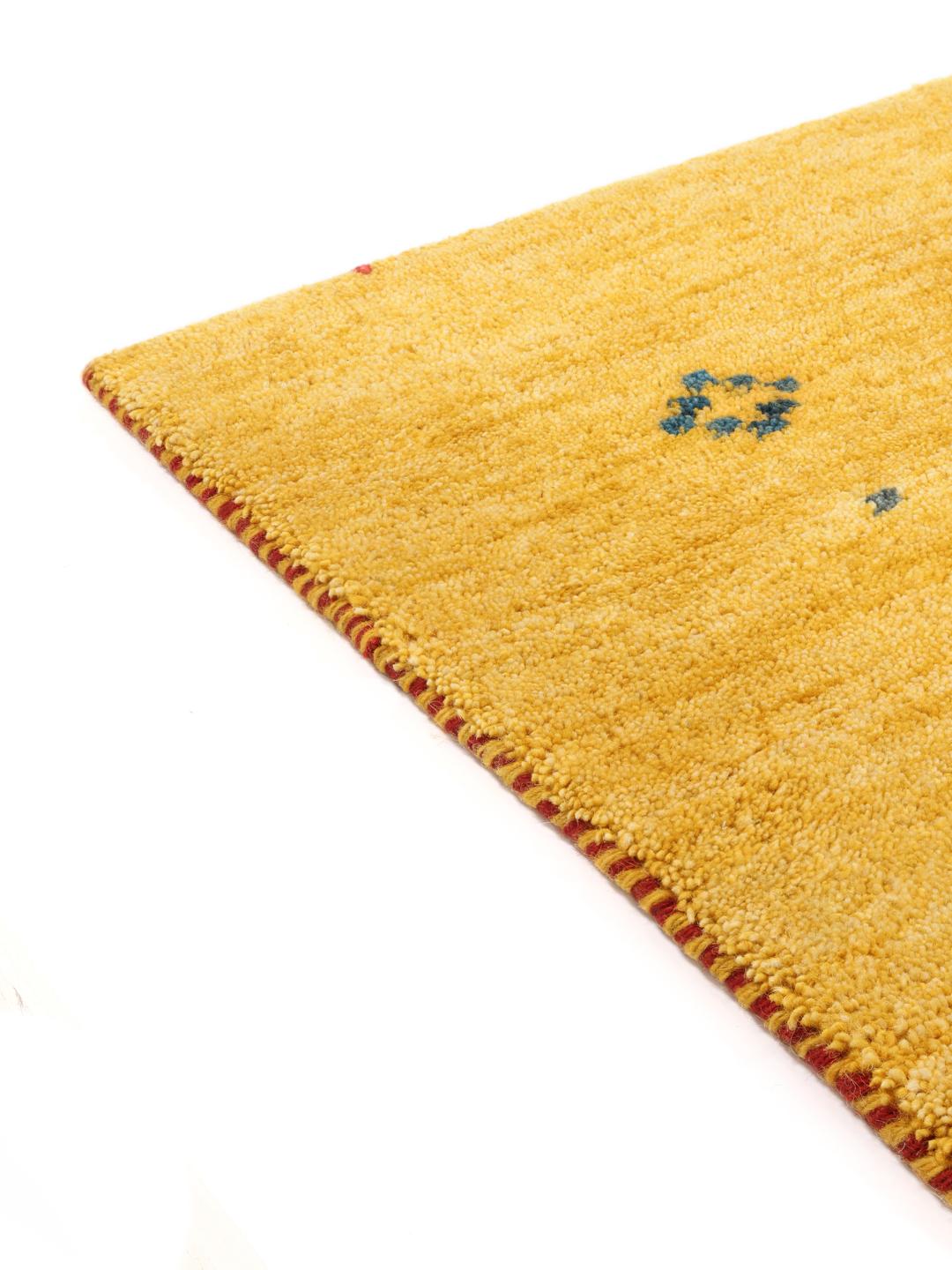 Rugvista premium - Gabbeh Giza - Yellow, Runner 80 x 250 cm Wool Rug ...