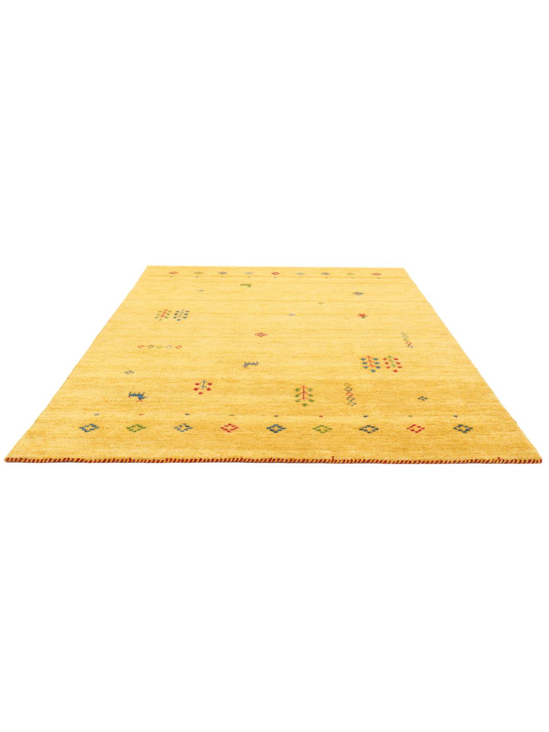 Rugvista premium - Gabbeh Giza - Yellow 200 x 300 cm Wool Rug - Rugvista