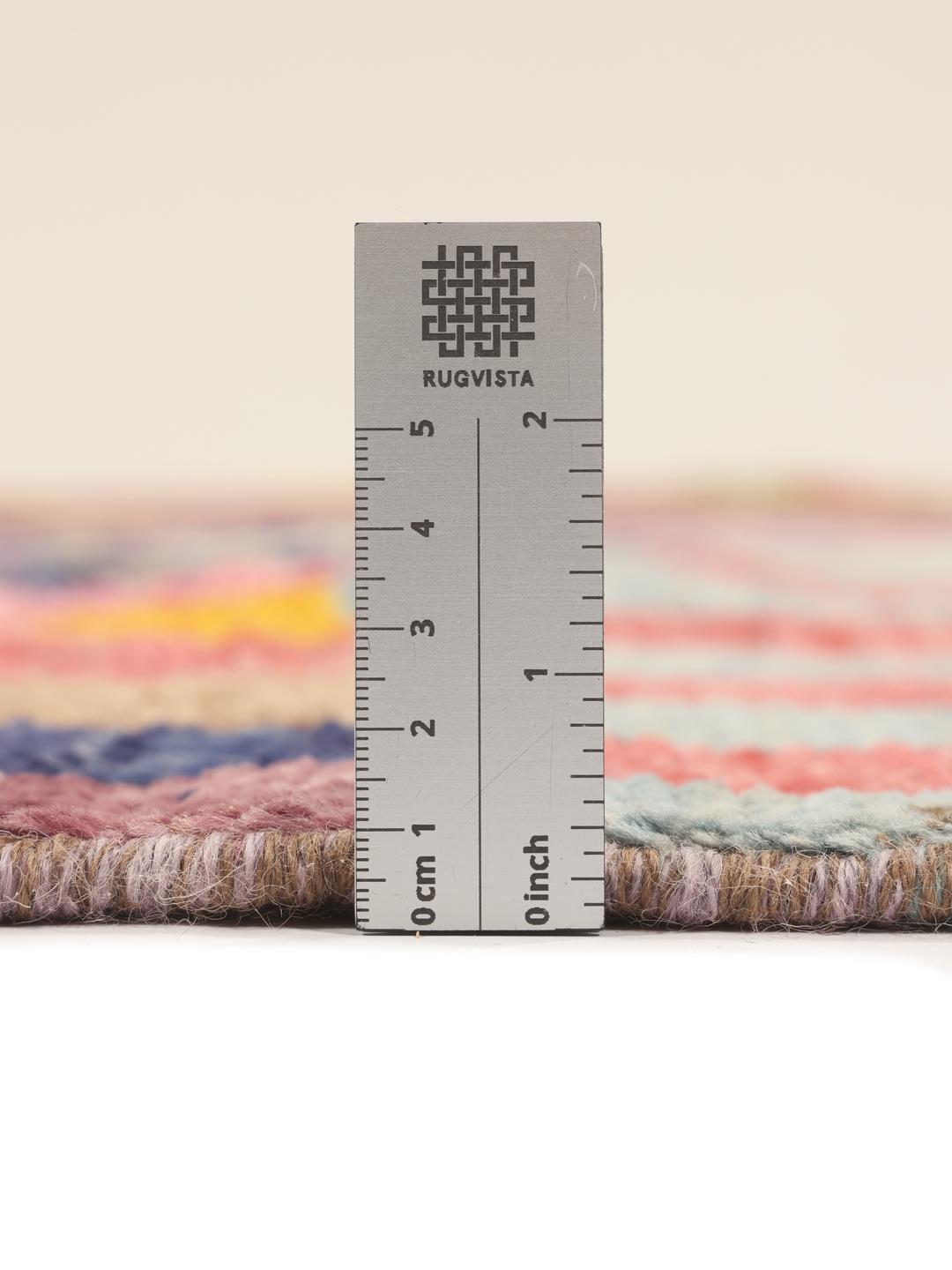 Handgemaakt Berber Colourful tapijt uit Afghanistan in meerkleurige tinten