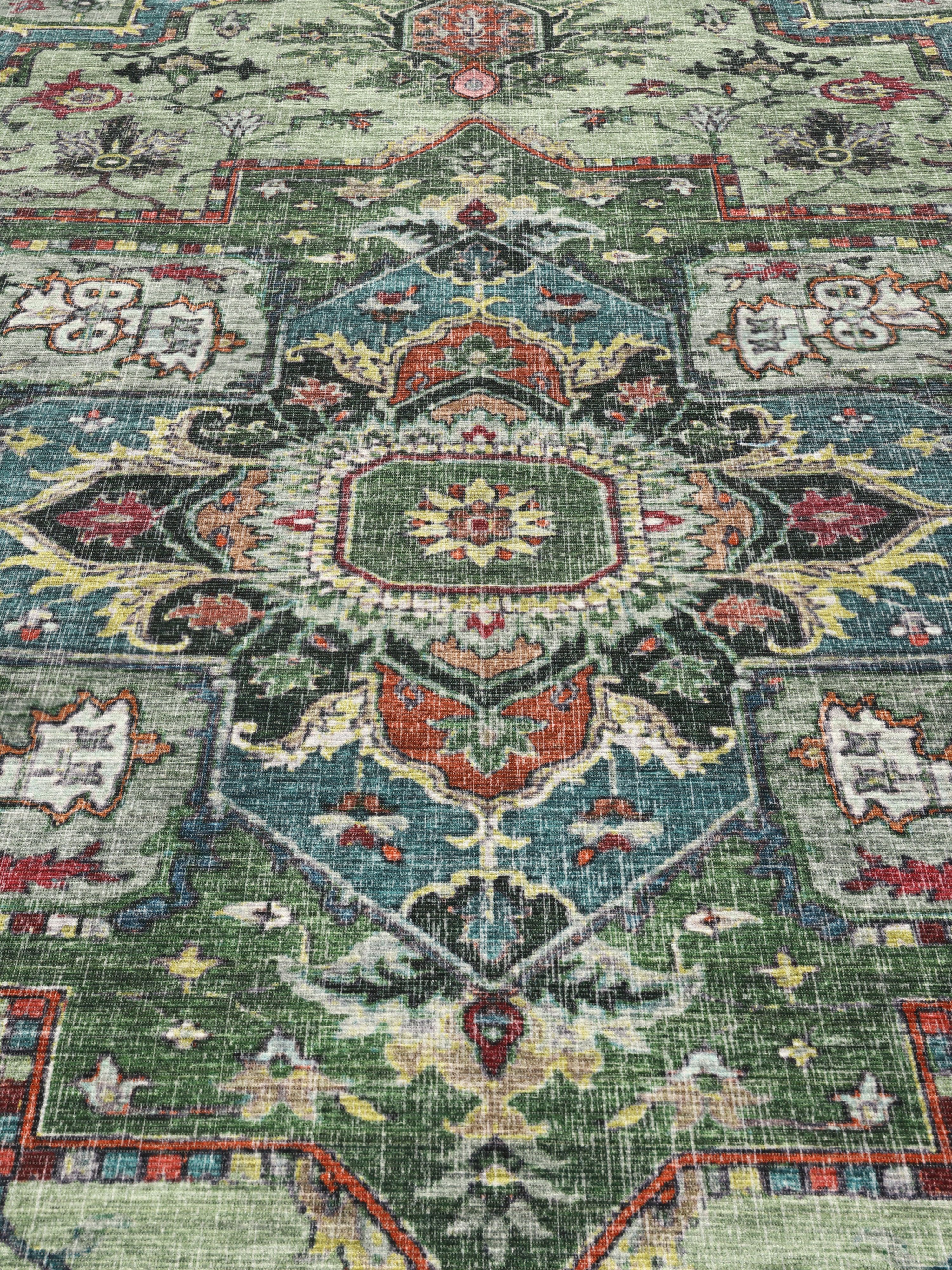 Georgia Oriental Green Rug - Rugvista