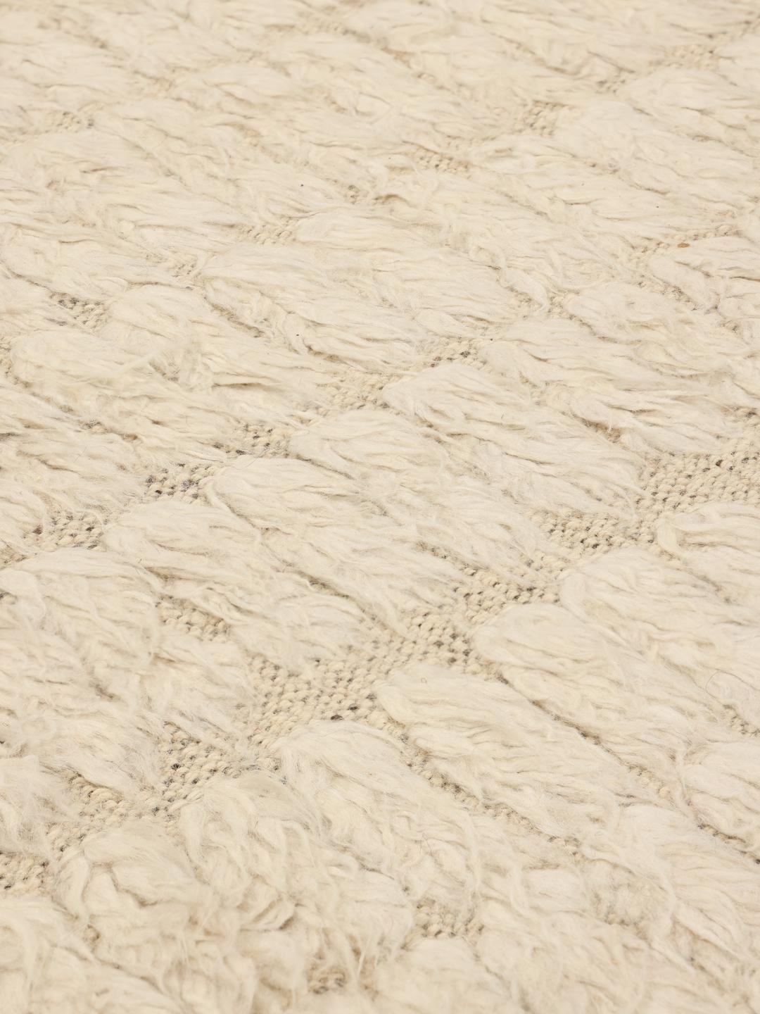 Hand-knotted Berber style rug from Afghanistan in beige