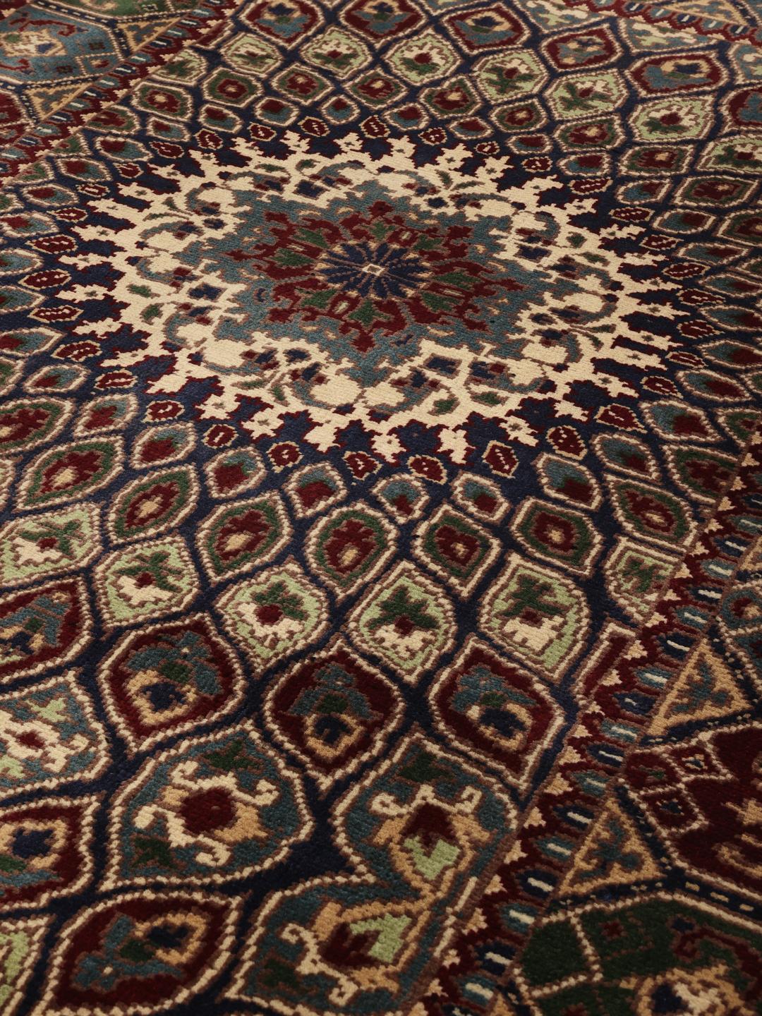 Hand-knotted Kunduz runner from Afghanistan in multicolor