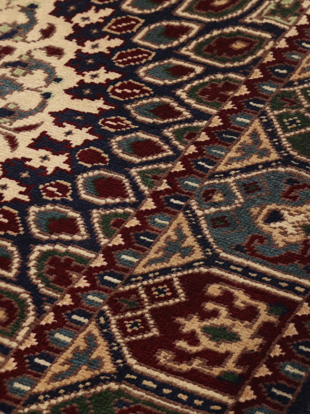 Hand-knotted Kunduz runner from Afghanistan in multicolor