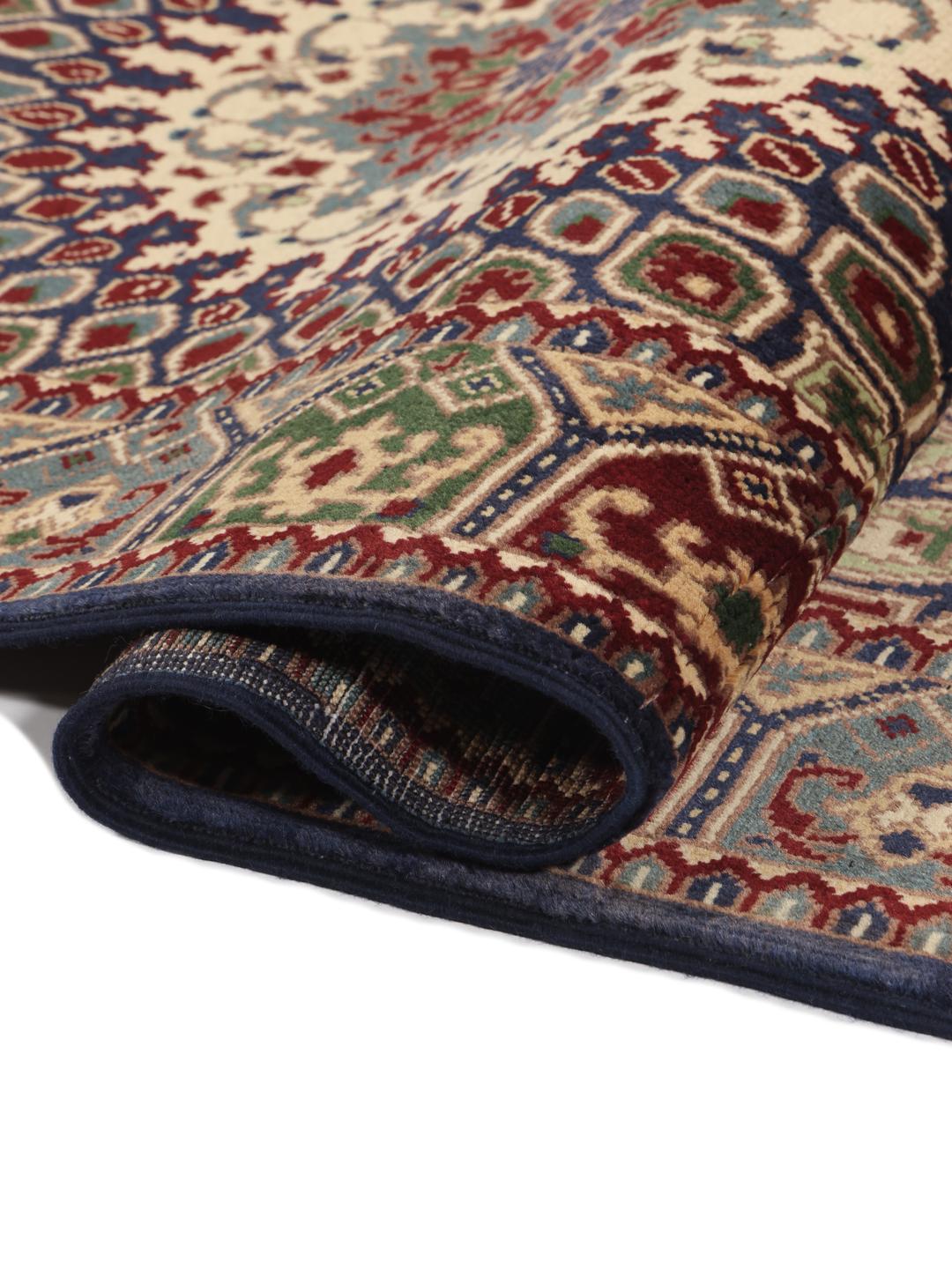 Hand-knotted Kunduz runner from Afghanistan in multicolor