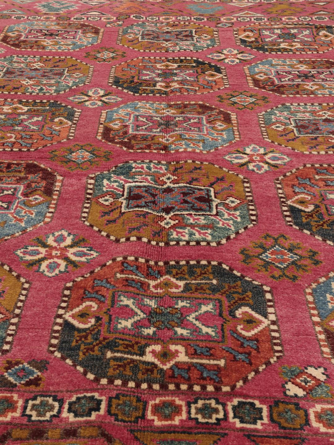 Kazak Fine - Mørkerød / Rød - 151 x 199 cm