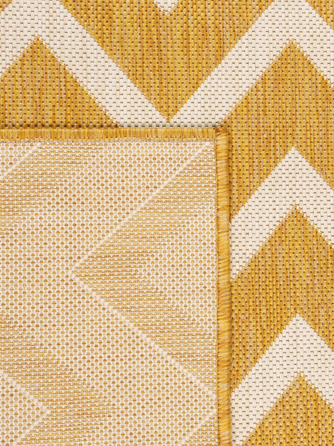 Gul løber med zigzag-mønster