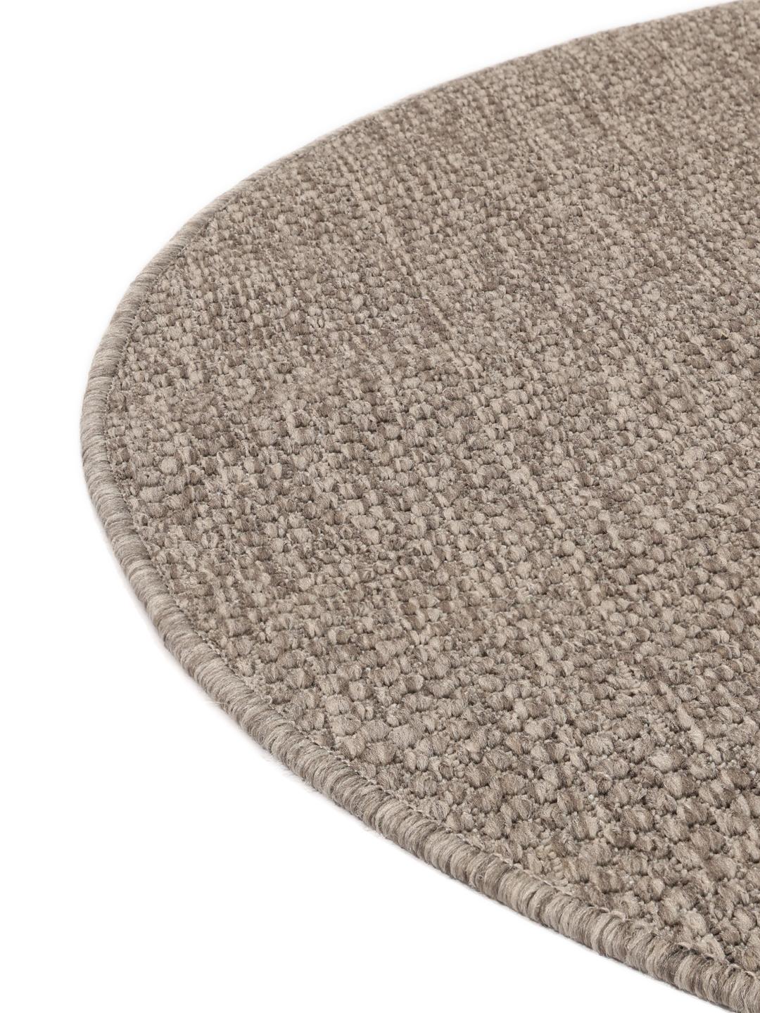 Tapis rond marron