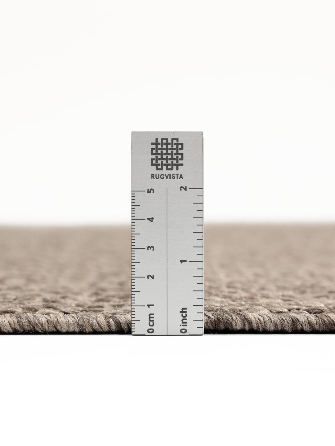 Tapis rond marron