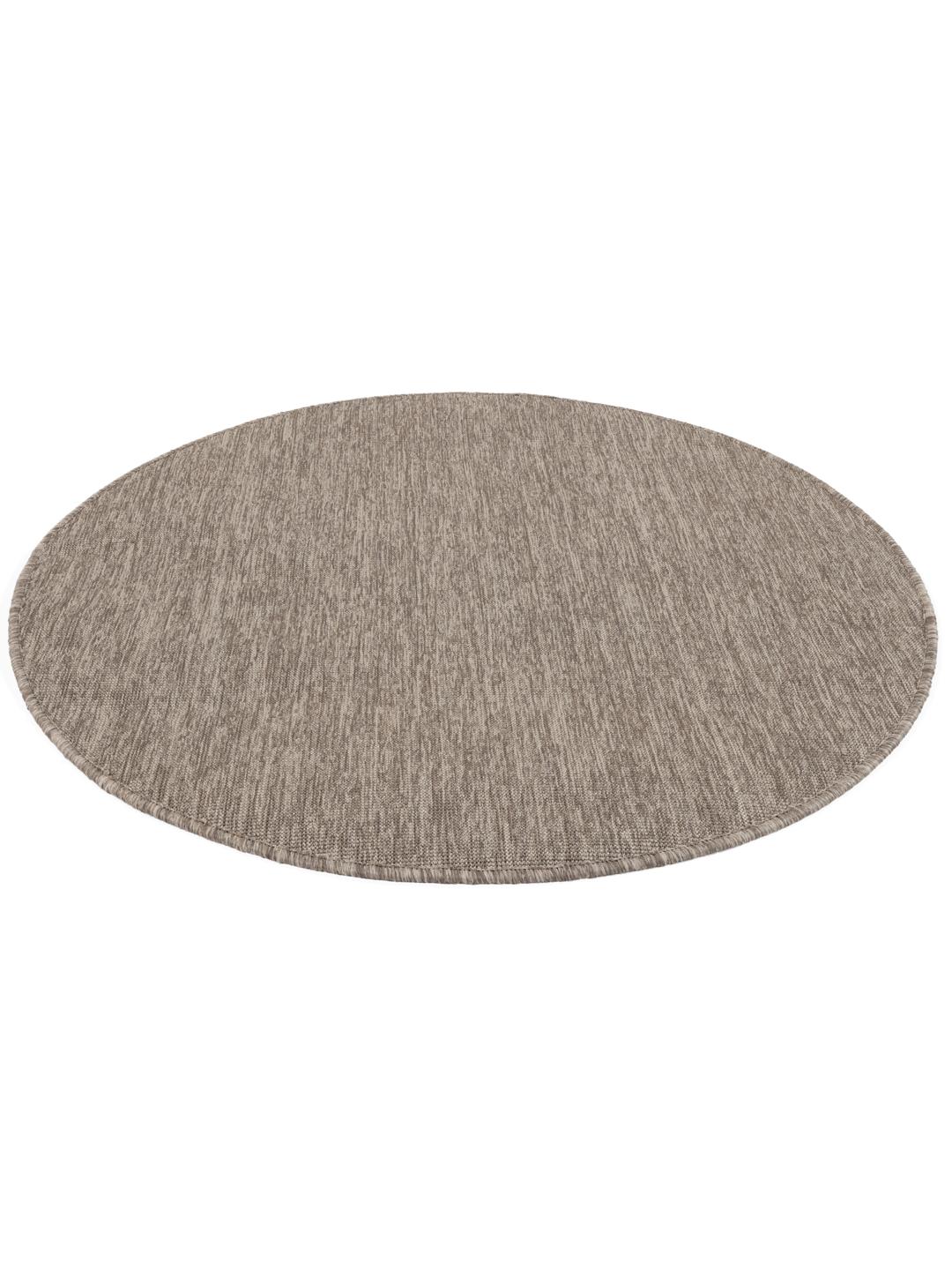 Rond bruin tapijt