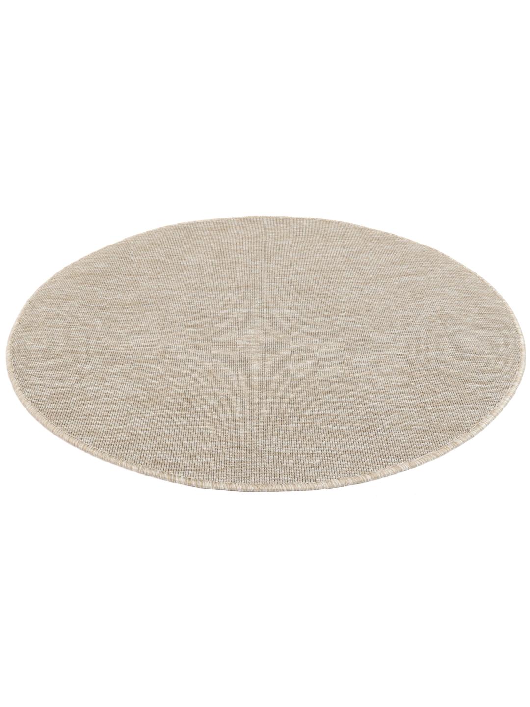 Rond beige tapijt