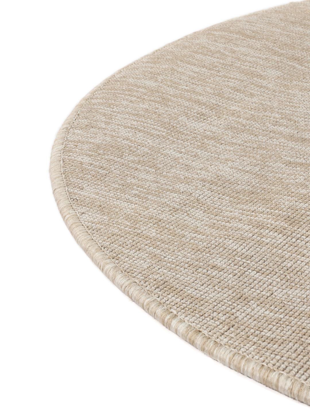 Rond beige tapijt