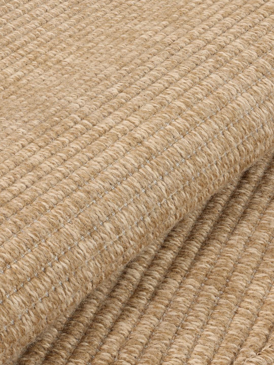 Beige rond vloerkleed