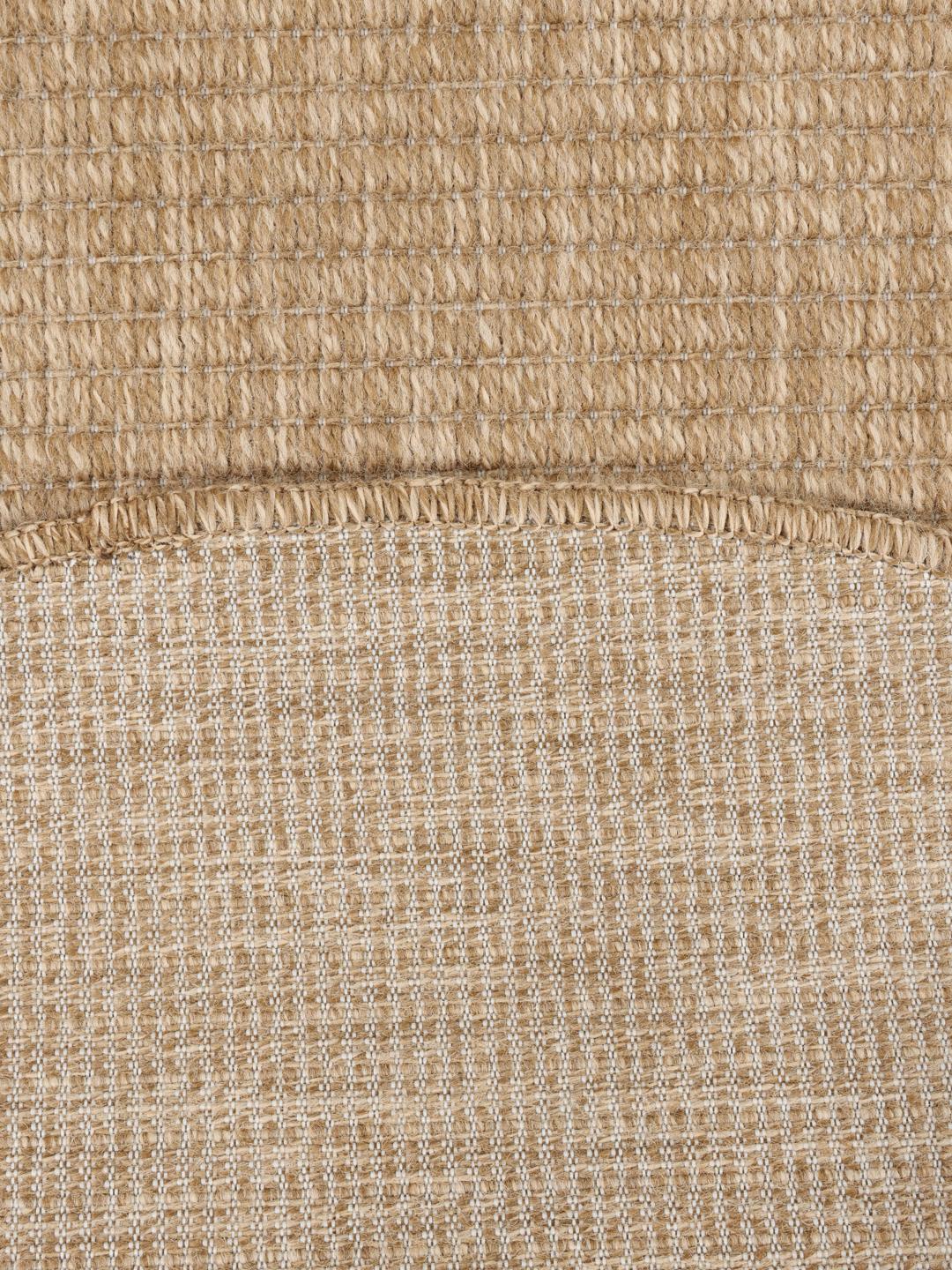 Beige rond vloerkleed