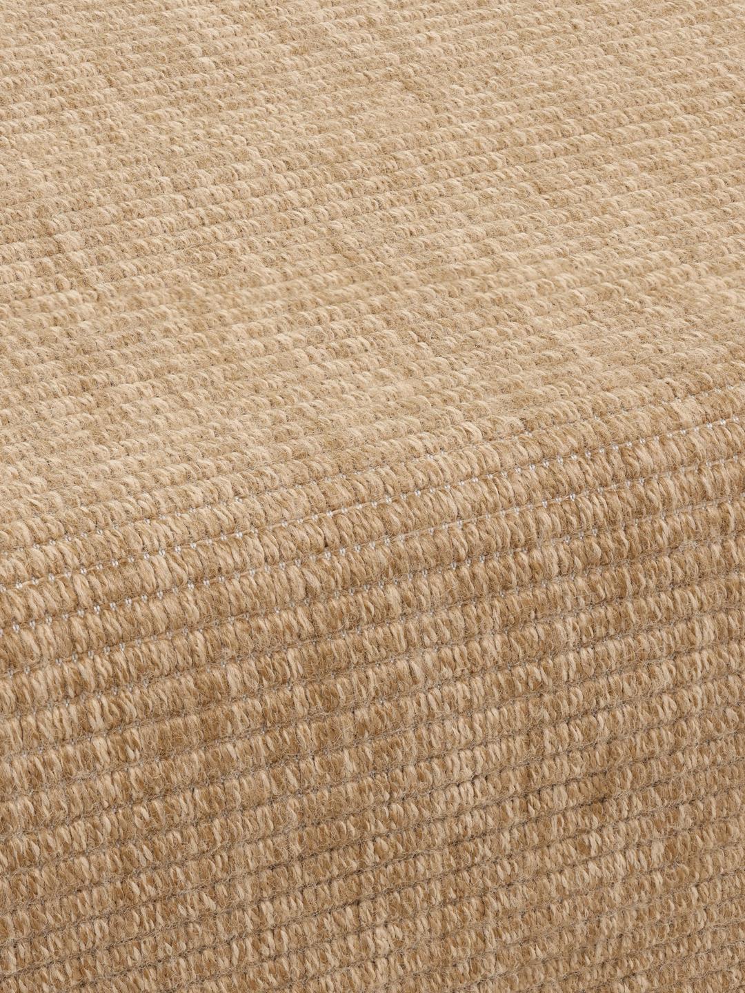Beige rond vloerkleed