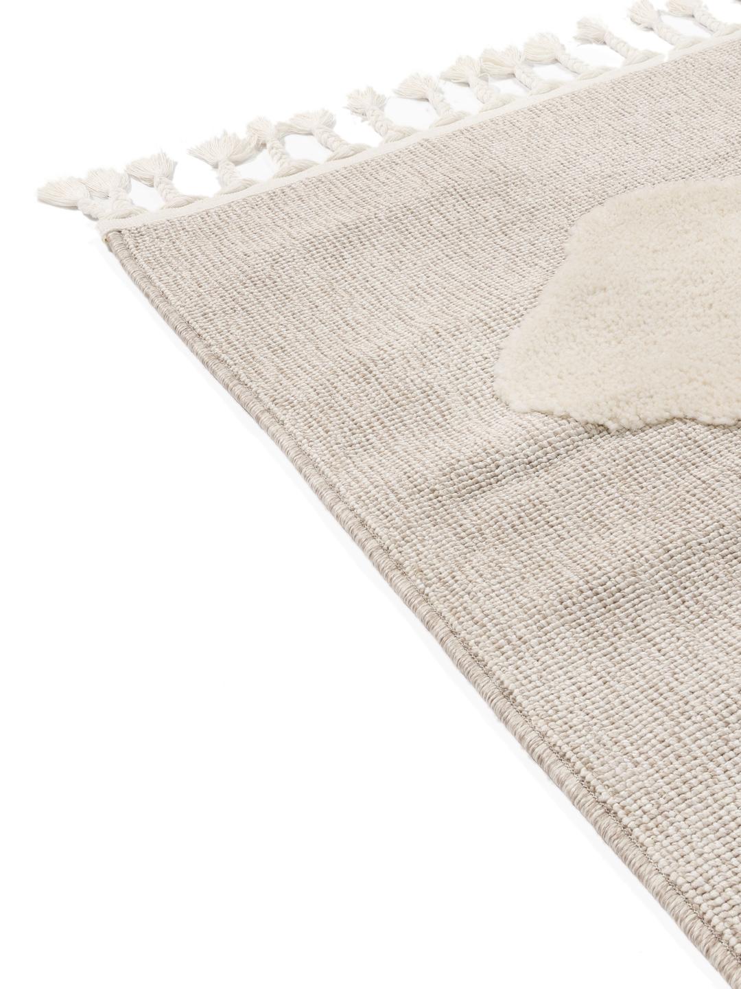 RugVista Tuscany, Vloerkleed, Moderne vloerkleden, 100 x 160 cm, Rechthoekig, Middelpolig, Alleen chemisch reinigen, oeko_tex_100, Crème wit