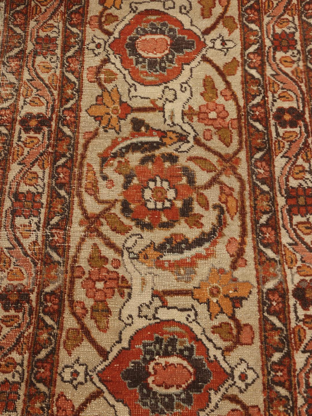 Vintage Wool χαλί με περίπλοκα μοτίβα σε ζεστούς τόνους από τη Μέση Ανατολή