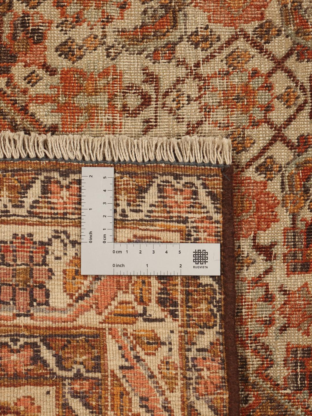 Vintage Wool χαλί με περίπλοκα μοτίβα σε ζεστούς τόνους από τη Μέση Ανατολή