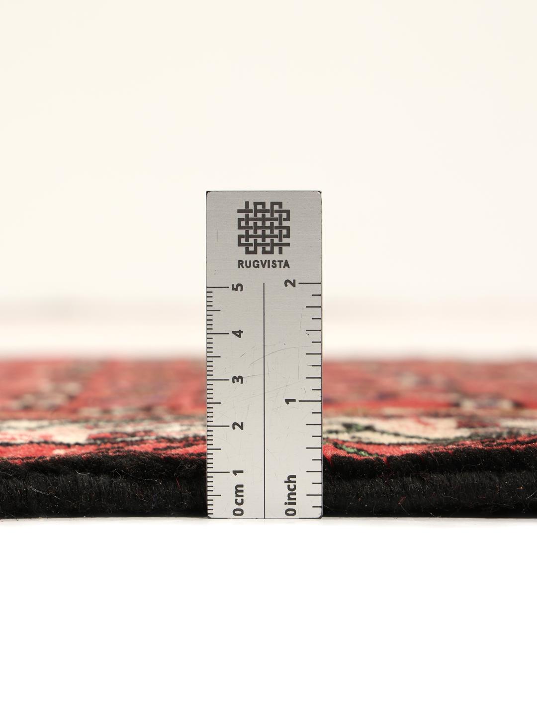 Hand-knotted red Hamadan runner from the Middle East
