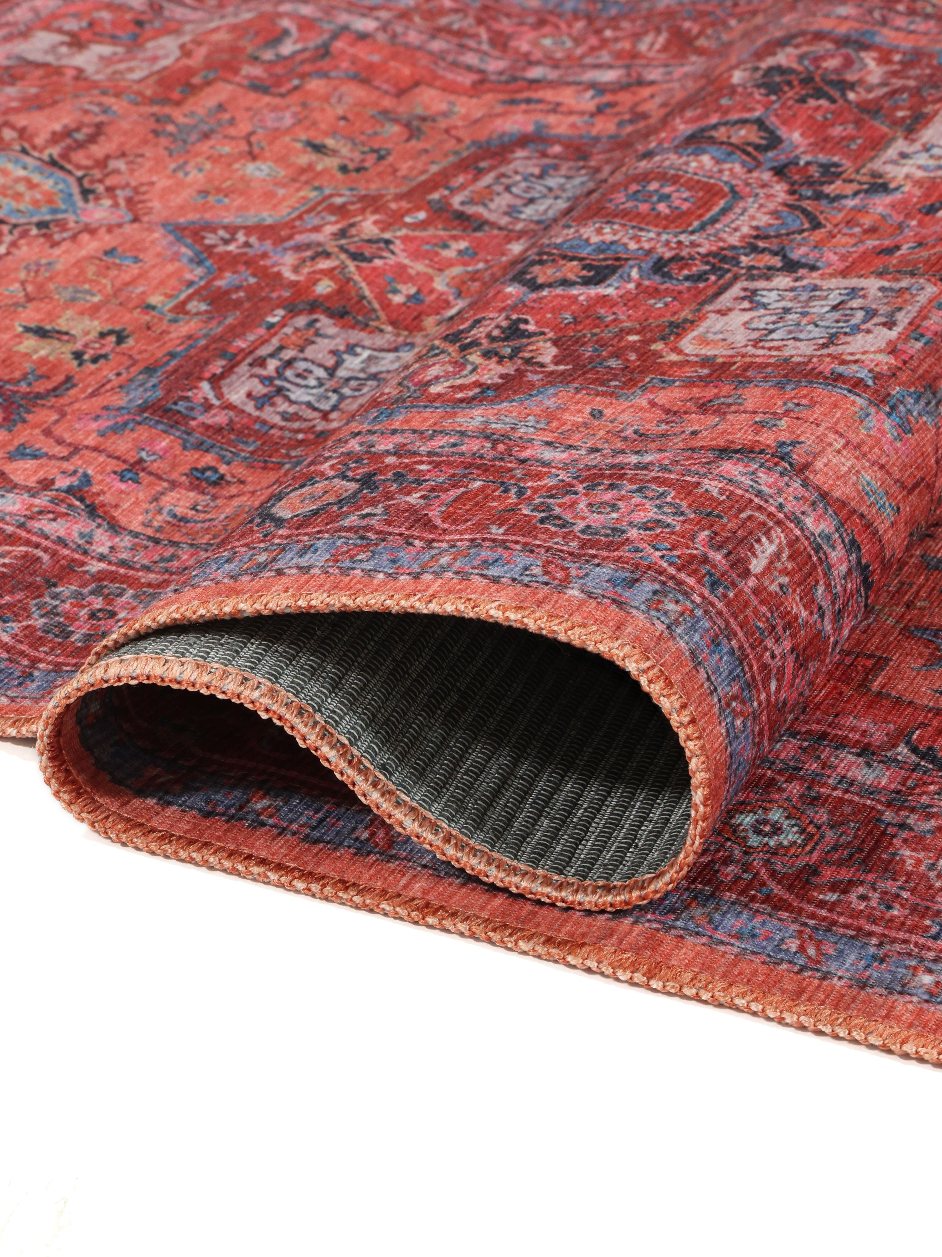 Rugvista essential - Georgia Oriental - レッド / ブルー 200 x