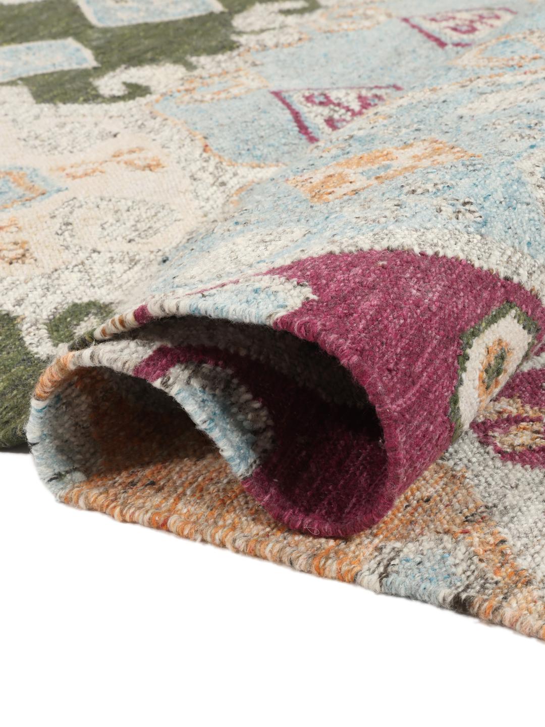 Tapis de couloir multicolore