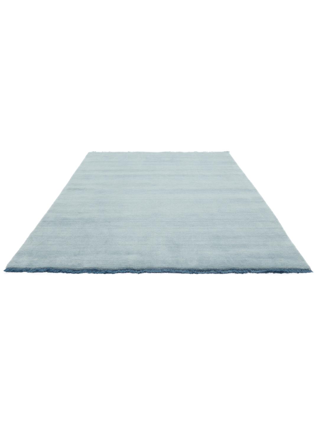 Handloom fringes - Lichtblauw - 160 x 230 cm