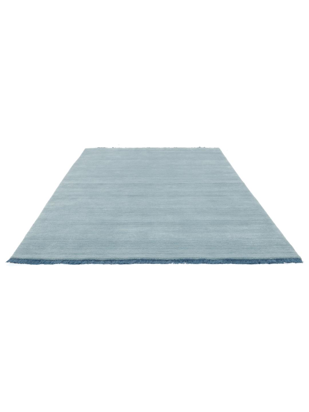 Handloom fringes - Lichtblauw - 160 x 230 cm
