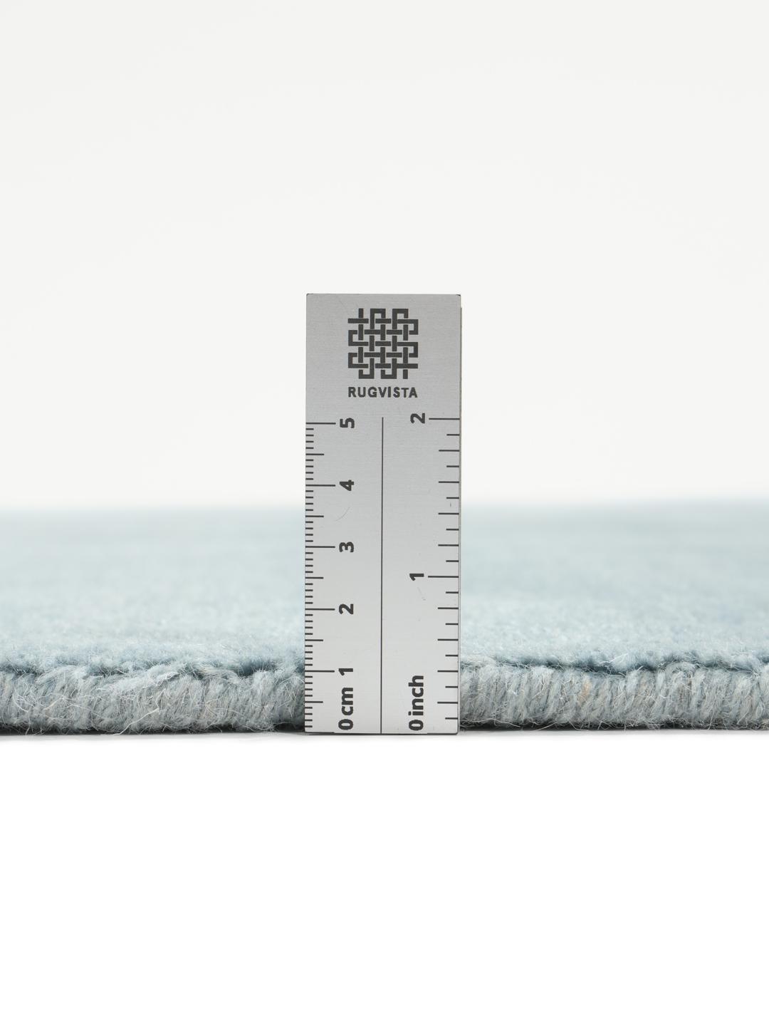 Handloom fringes - Lichtblauw - 160 x 230 cm