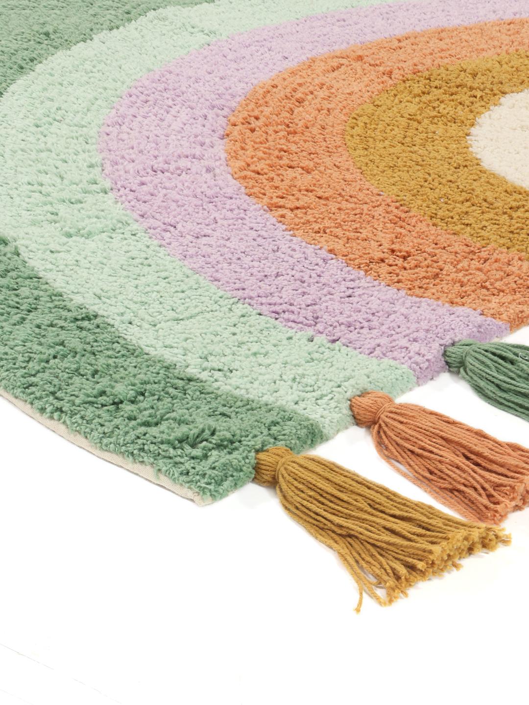 Pink Rainbow Pattern Rug Cute Rainbow Multicolor Rug - Rugvista