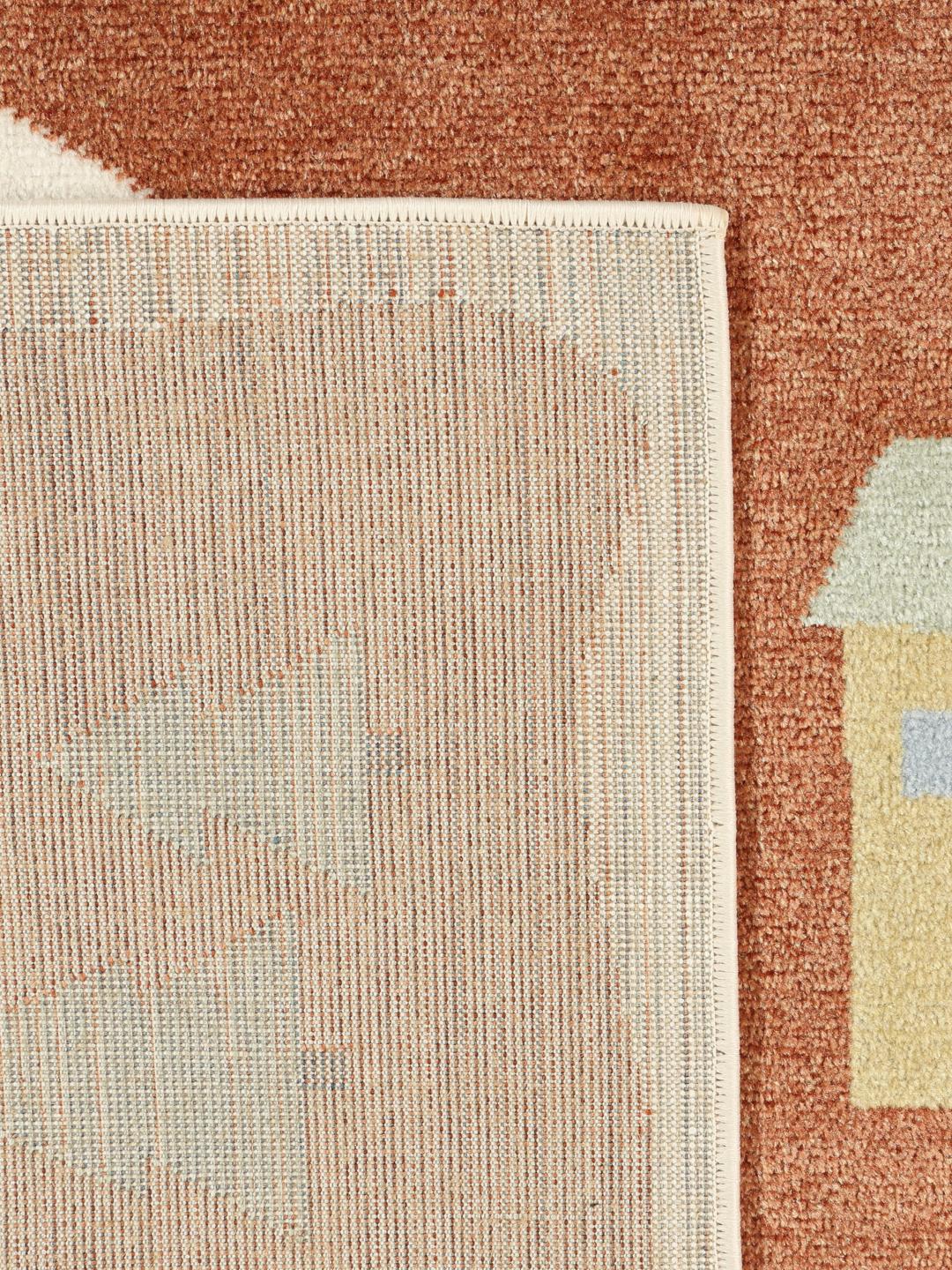 Rugvista essential - Road map - Rust Red / Multicolor 160 x 230 cm Rug ...