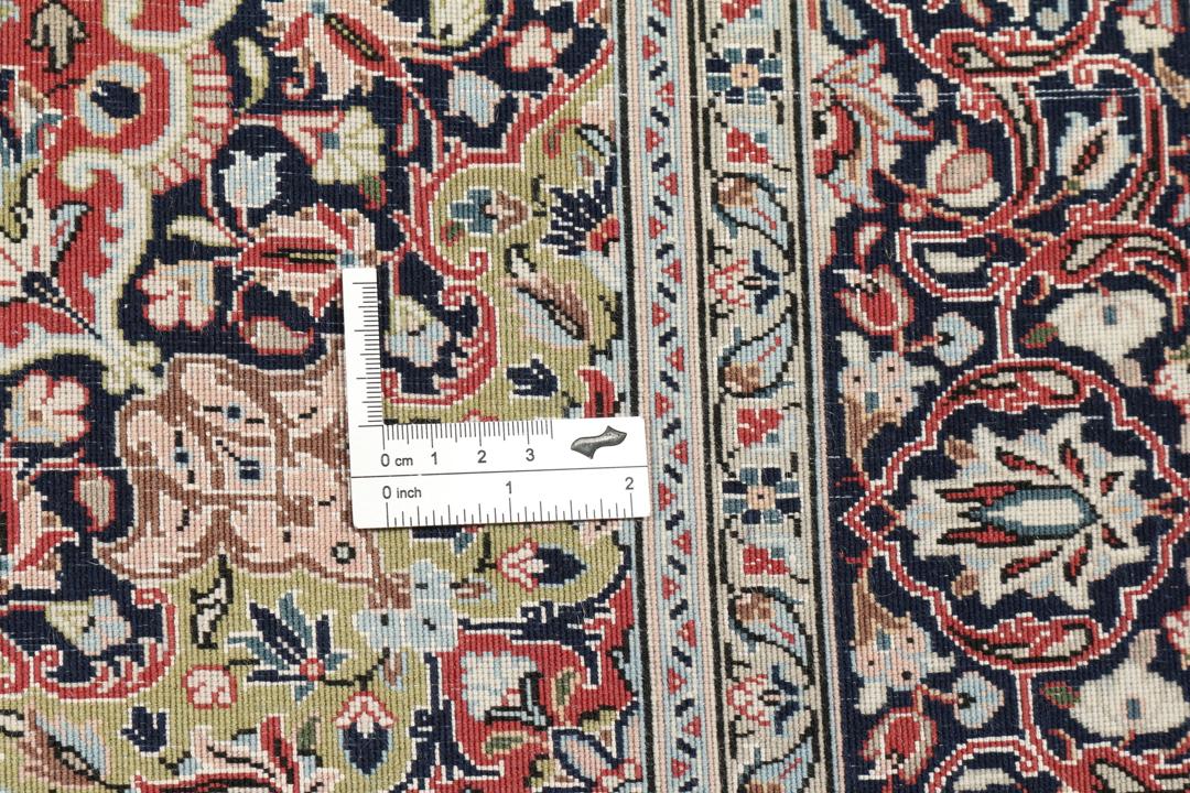 Handgeknoopt Ilam Sherkat Farsh tapijt uit het Midden-Oosten in dieprood