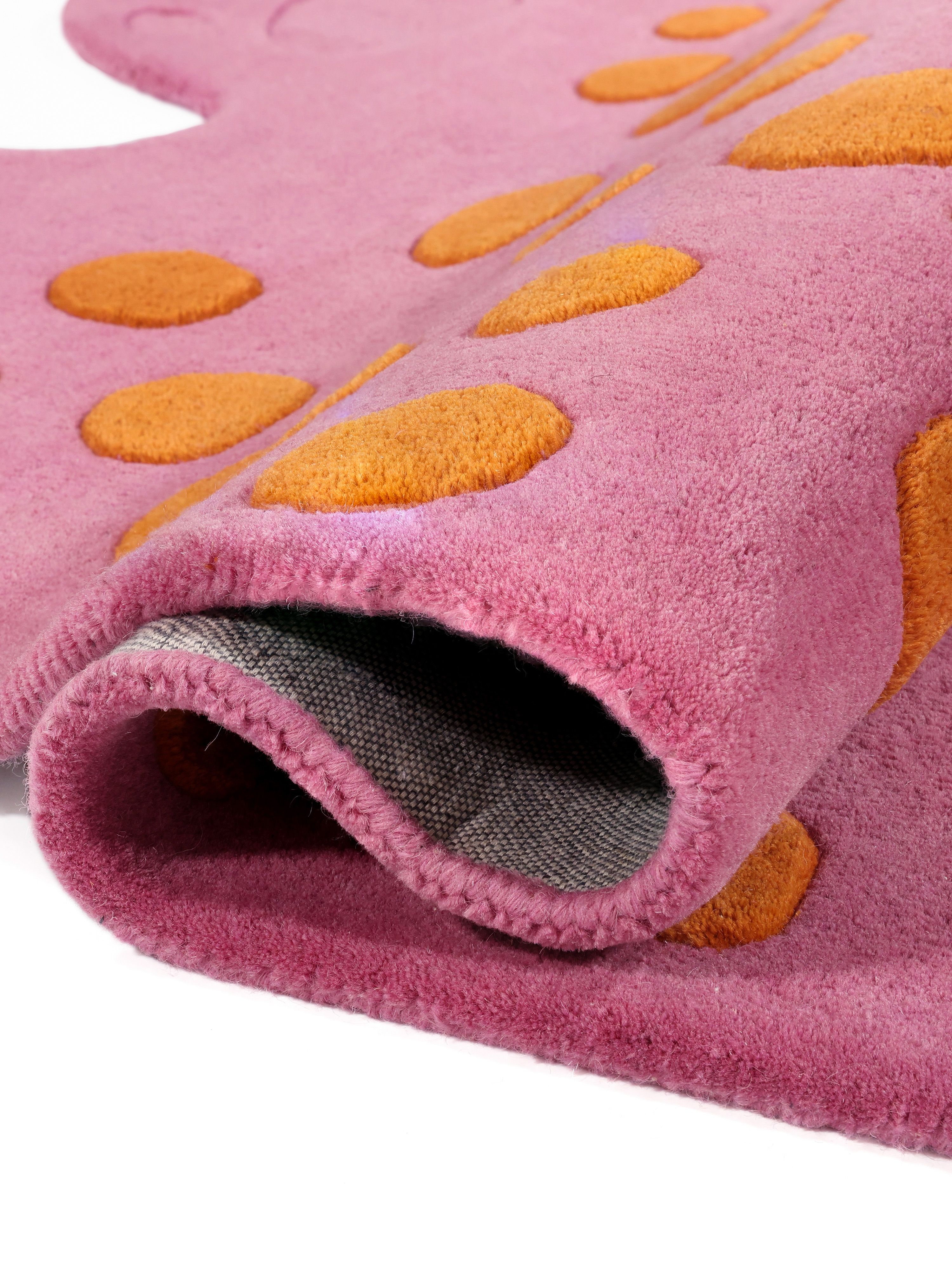 Rugvista premium - Lo Cat - ピンク / オレンジ 95 x 170 cm ウール