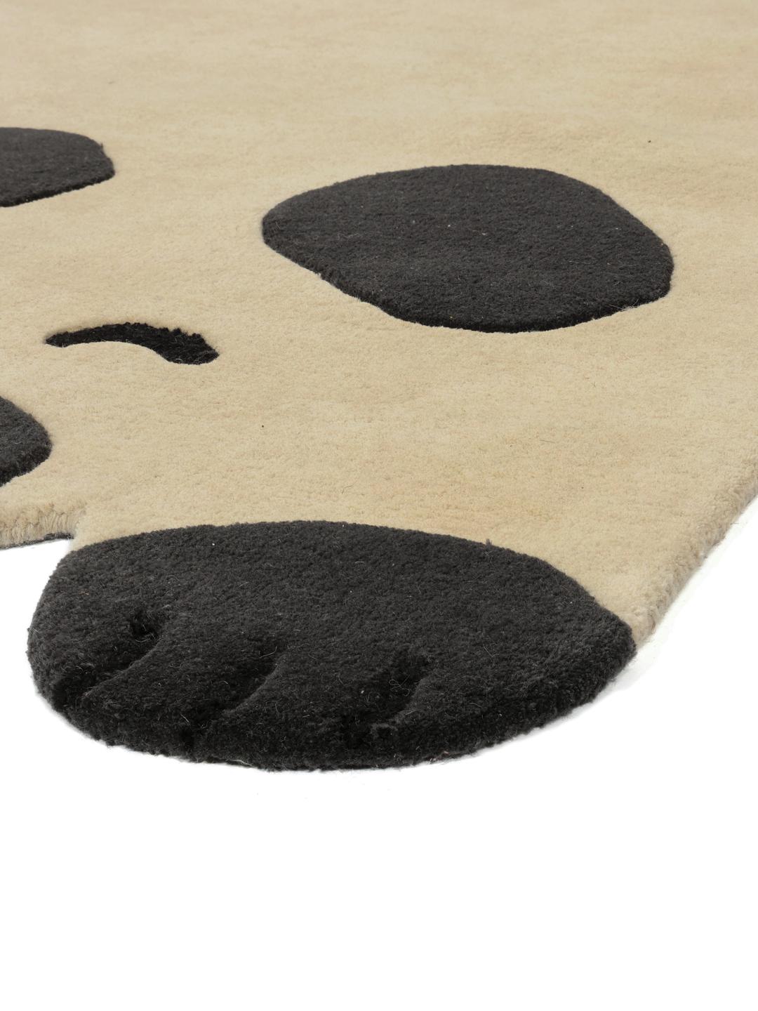 Tæppe i cremebeige