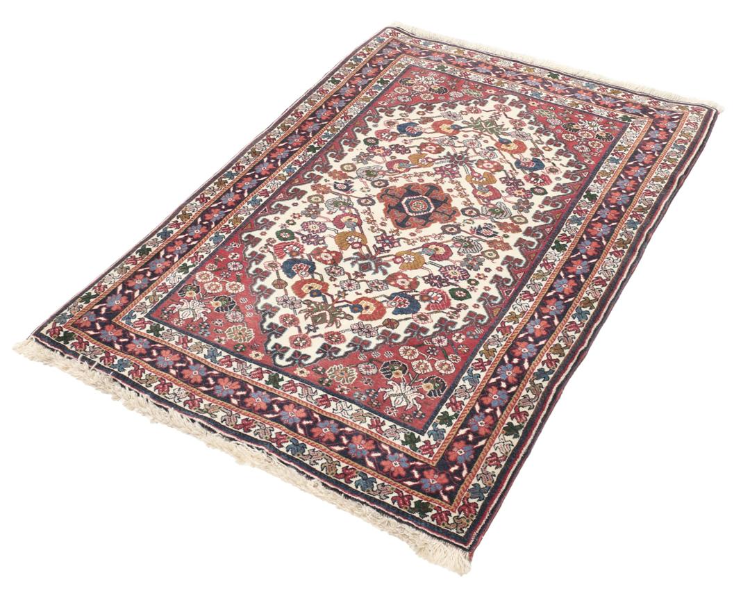 Met de hand geknoopt Gabbeh Kashkooli tapijt van Wool uit het Midden-Oosten in rood en beige
