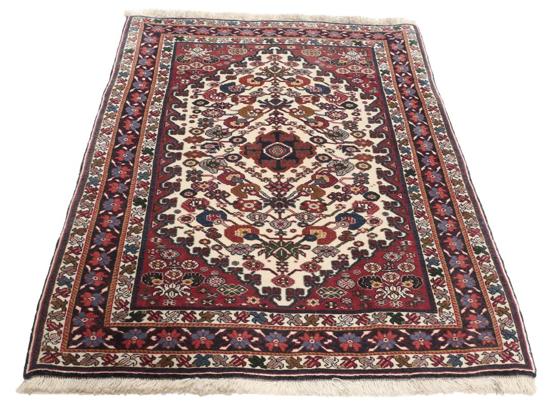 Met de hand geknoopt Gabbeh Kashkooli tapijt van Wool uit het Midden-Oosten in rood en beige