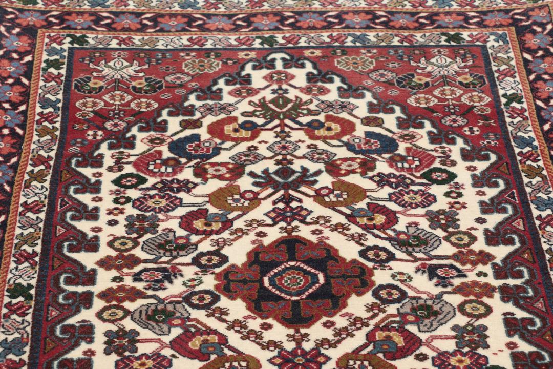 Met de hand geknoopt Gabbeh Kashkooli tapijt van Wool uit het Midden-Oosten in rood en beige