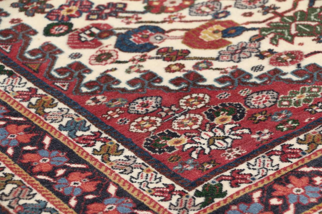 Met de hand geknoopt Gabbeh Kashkooli tapijt van Wool uit het Midden-Oosten in rood en beige