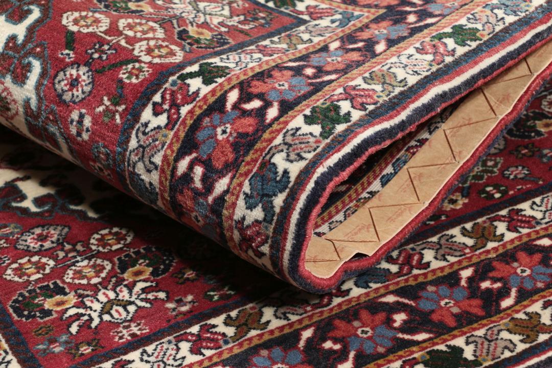Met de hand geknoopt Gabbeh Kashkooli tapijt van Wool uit het Midden-Oosten in rood en beige