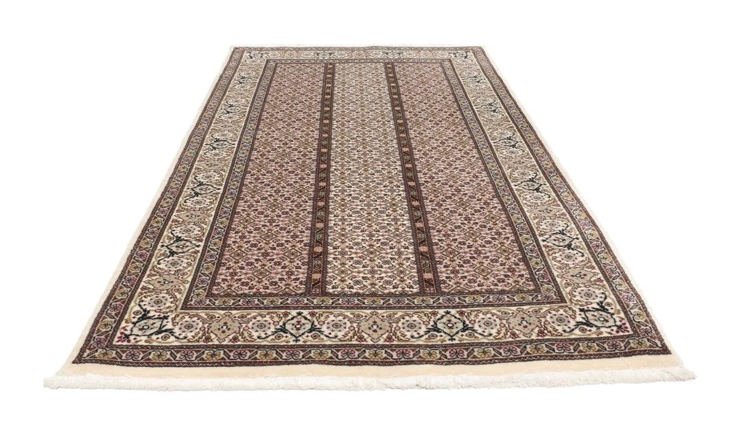 Håndknyttet Tabriz 50 Raj tæppe fra Mellemøsten i beige nuancer