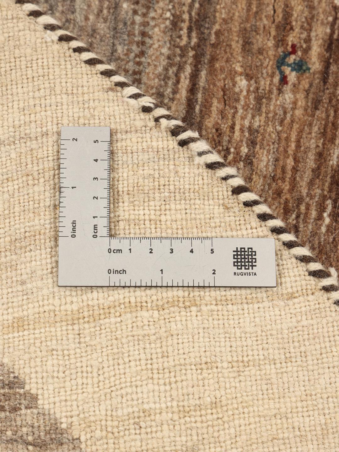 Gabbeh Loribaft - Brown / Orange - Ø 200 cm