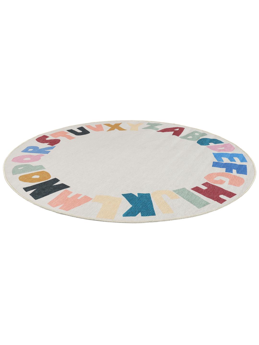 Alphabet - Light grey / Multicolor - Ø 150 cm