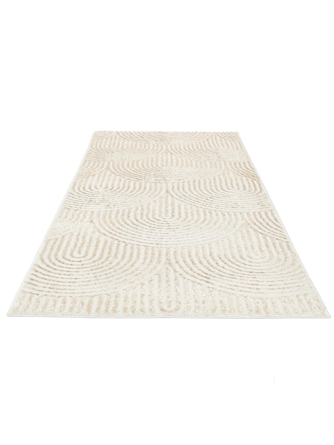 loper in wit en lichtbeige
