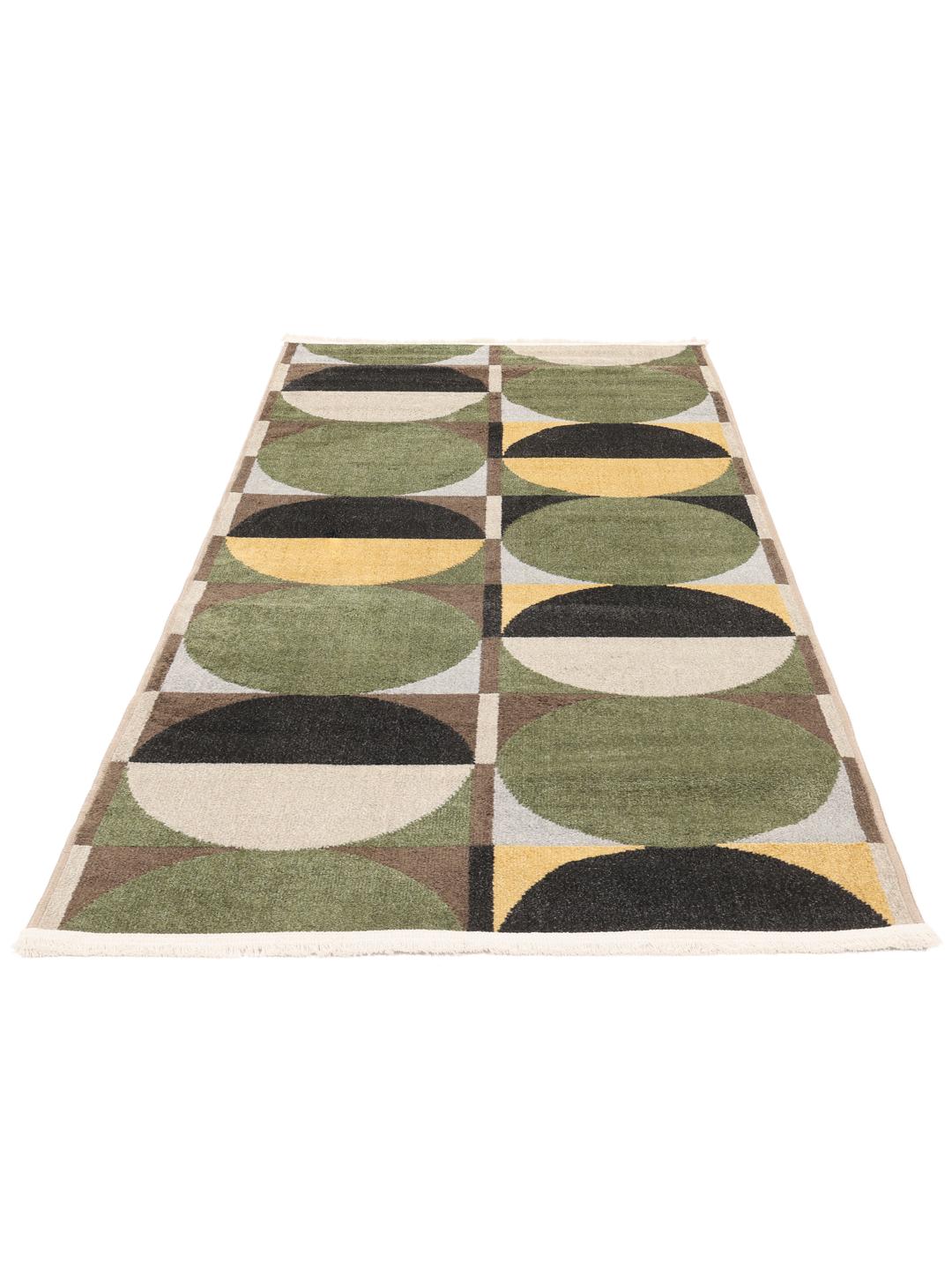 tapis de couloir en vert