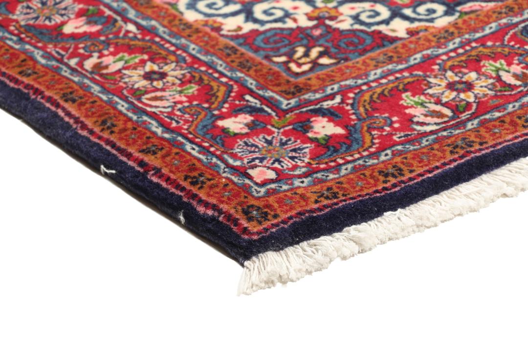 Hand-knotted Hamadan rug from the Middle East in multicolor