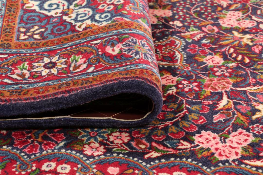 Hand-knotted Hamadan rug from the Middle East in multicolor